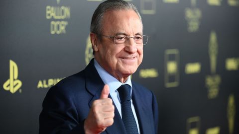 Florentino Pérez durante la gala del Balón de Oro 2022