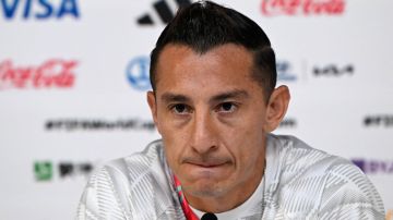 Andrés Guardado durante la rueda de prensa posterior a la eliminación de México del Mundial Qatar 2022.