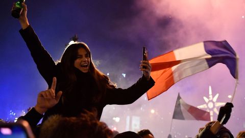 Francia celebra el pase a la final del Mundial Qatar 2022.