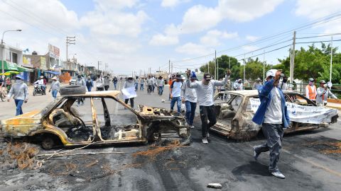 PERU-POLITICS-PROTESTS-BLOCKADE