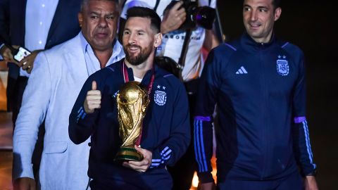 FIFA World Cup Qatar 2022 Winners Arrive to Buenos Aires