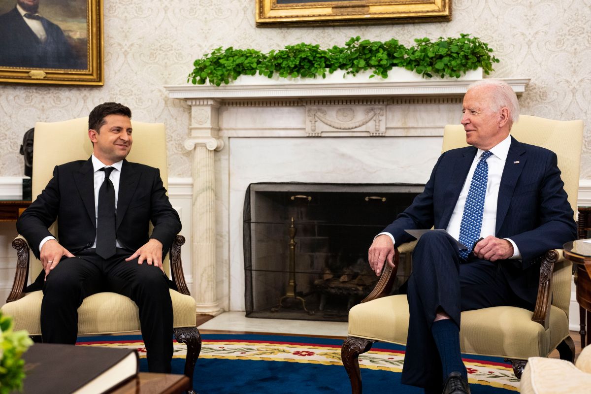 Biden recibió a Zelensky en la Casa Blanca el 1ro, de septiembre de 2021, antes de la guerra.