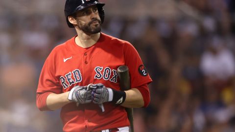 J.D. Martínez durante un encuentro con Boston Red Sox en la pasada temporada de MLB