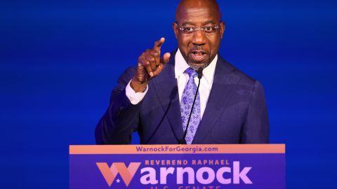 Georgia Senator Raphael Warnock Holds His Election Watch Party