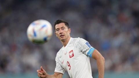 Robert Lewandowski buscará su segundo gol en la Copa del Mundo.