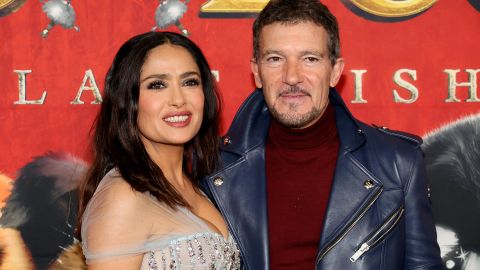 Antonio Banderas junto a Salma Hayek.