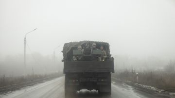 Un tanque ucraniano en una zona recuperada de Bakhmut.