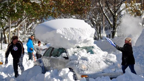 Nieve en Buffalo, NY