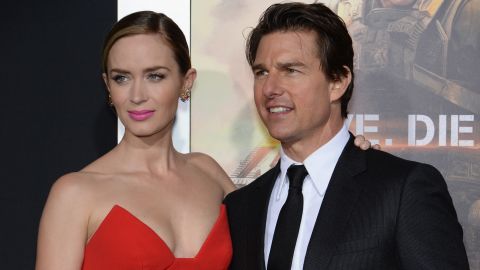 Emily Blunt y Tom Cruise.