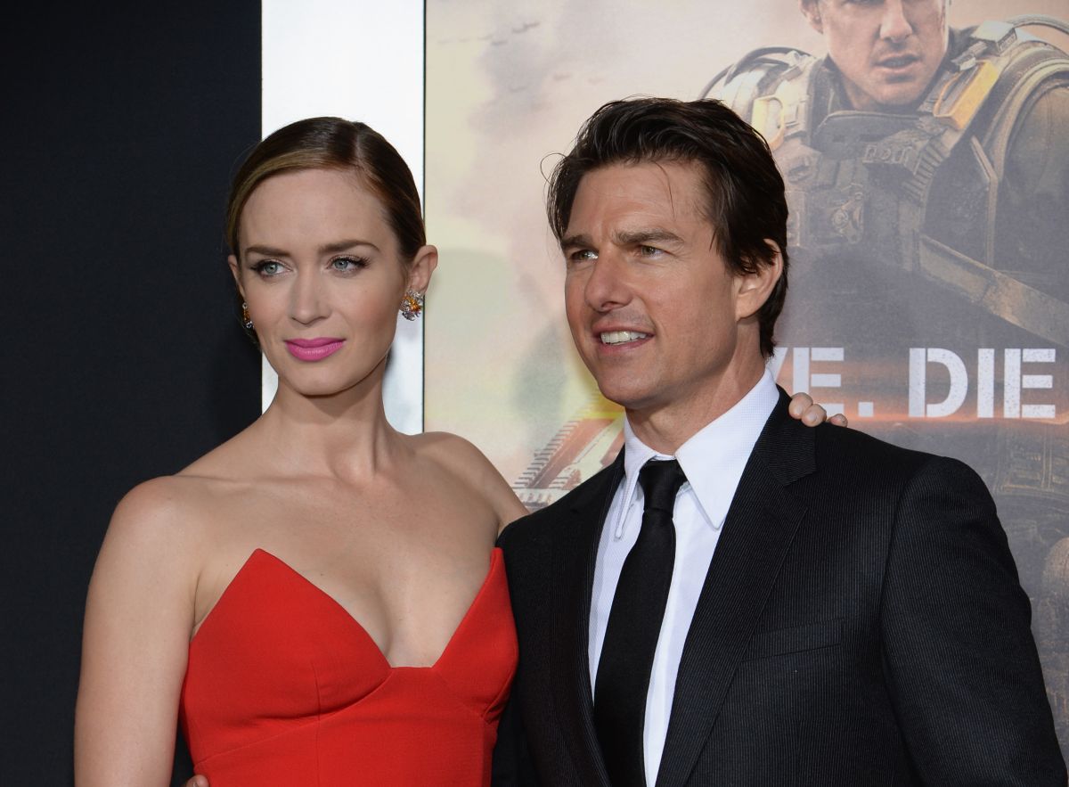 Emily Blunt y Tom Cruise.