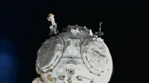 La nave Soyuz de Roscosmos tuvo una fuga en su sistema de refrigeración.