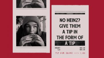 Heinz lanza el programa "Tip for Heinz" para promover el cambio de uso de salsa genérica por ketchup Heinz en los restaurantes.