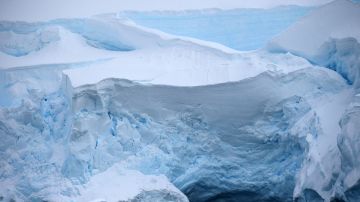 Plataforma de hielo Brunt en la Antártida. 