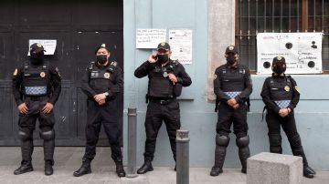 Policías en Ciudad de México