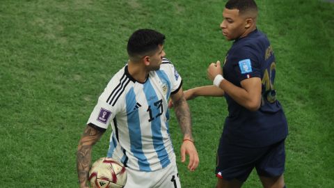 El central argentino tuvo un cruce de palabras con Mbappé