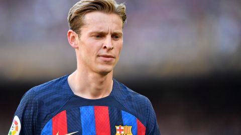 Frenkie De Jong durante un encuentro ante el Espanyol.