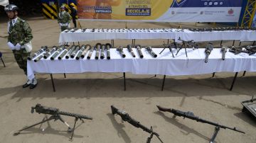 COLOMBIA-VIOLENCE-SECURITY-WEAPONS-DESTRUCTION