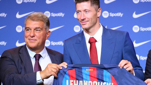 Robert Lewandoski llegó este verano al Barcelona