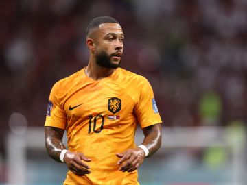 Depay jugó en los 5 partídos que disputó la selección de Países Bajos en el Mundial Qatar 2022, siendo titular en tres.