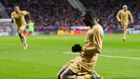 Dembélé marcó el único gol del partido.