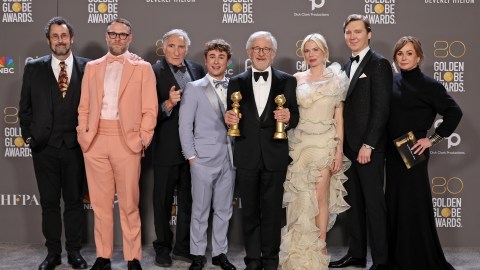 Tony Kushner, Seth Rogen, Judd Hirsch, Gabriel LaBelle, Steven Spielberg, Michelle Williams, Paul Dano y Kristie Macosko Krieger.