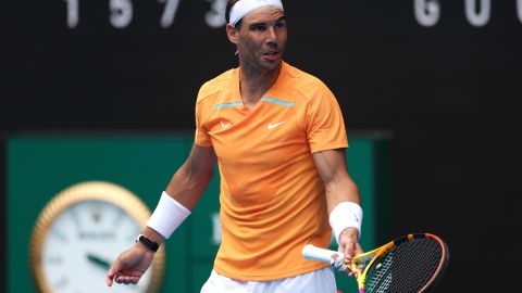 Rafael Nadal terminó ganando el pertido.