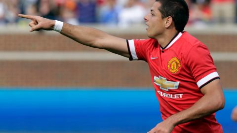 Chicharito Hernández militó en el United durante seis campañas entre 2010 y 2015.