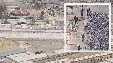 La Guardia Nacional custodia el penal de Ciudad Juárez.