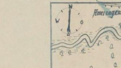 Supuesto mapa del lugar donde los soldados nazis escondieron un tesoro.