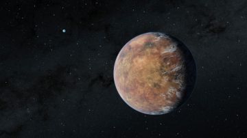 Planeta TOI 700 e, que orbita dentro de la zona habitable de su estrella.