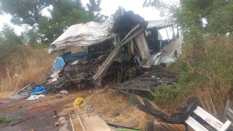 Imágenes del accidente ocurrido en Senegal.