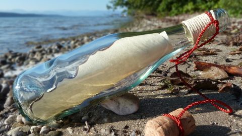 mensaje en una botella