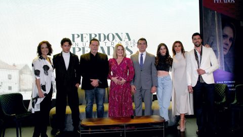 Marisol del Olmo y más en la presentación de la telenovela "Perdona Nuestros Pecados", producción de Lucero Suárez.