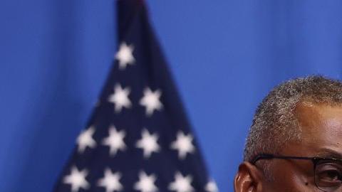 El secretario de Defensa de los Estados Unidos, Lloyd Austin y el presidente del Estado Mayor Conjunto de los Estados Unidos, el general Mark Milley