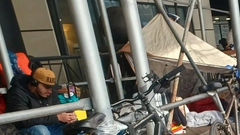Protesta de inmigrantes en NYC, 30 de enero 2023.