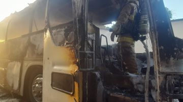Incendio de bus que transportaba 57 migrantes por Panamá