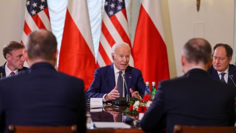 El presidente de los Estados Unidos, Joe Biden, visita Polonia.