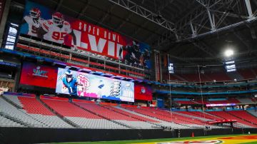 El State Farm Stadium de Glendale está listo para la celebración del Super Bowl LVII.