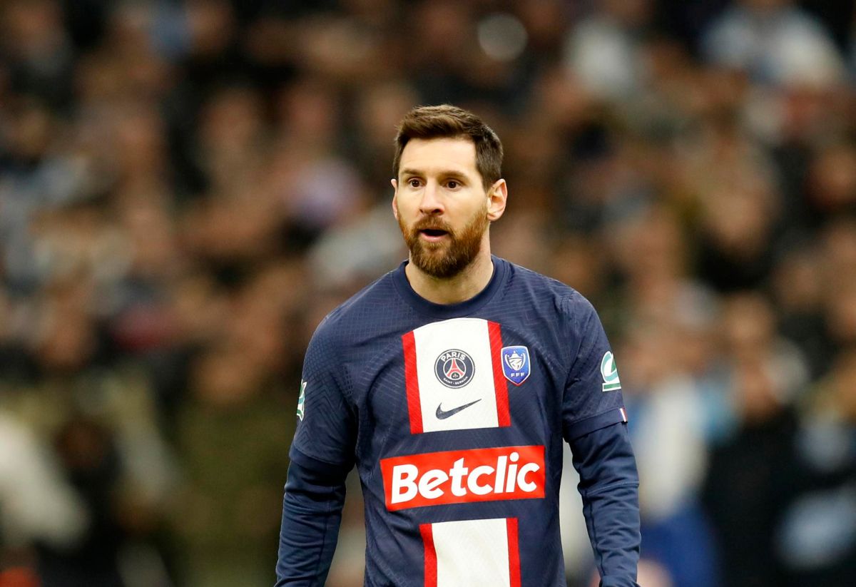Lionel Messi durante el partido contra el Olympique se Marsella.
