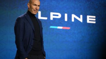 French football coach and former football player Zinedine Zidane attends the BWT Alpine Formula One teams's 2023 season launch in London on February 16, 2023. (Photo by Daniel LEAL / AFP) (Photo by DANIEL LEAL/AFP via Getty Images)