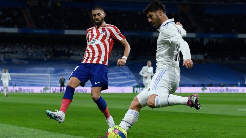 Marco Asensio fue titular en el derbi madrileño.