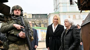 Janet Yellen en Ukrania
