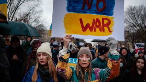 Protestors Gather In Washington DC After Ukraine Invasion