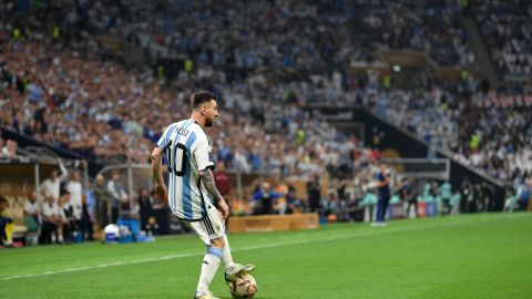 Messi fue elegido como mejor jugador de la Conmebol en 2022.