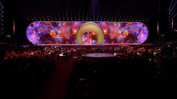 Primeras imágenes del escenario para los premios Grammy 2023.