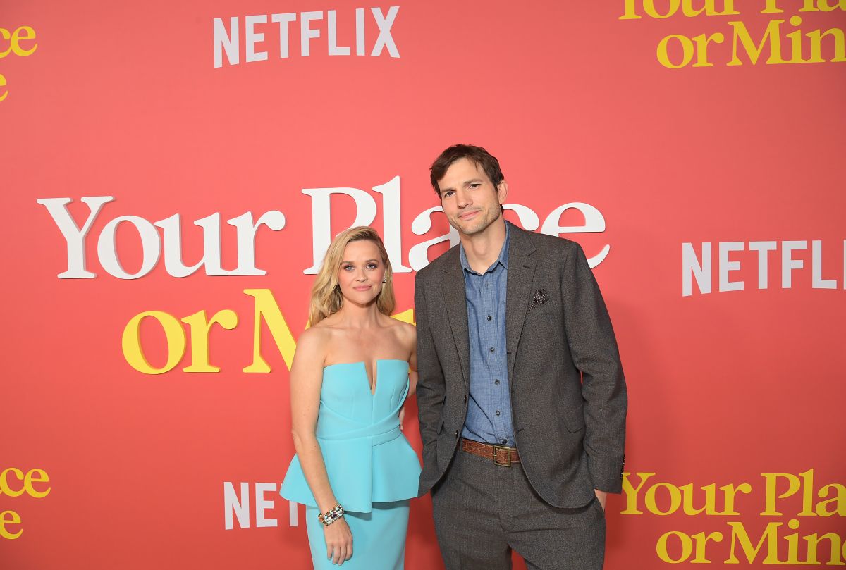 Reese Witherspoon y Ashton Kutcher en el estreno mundial de "Your Place or Mine".