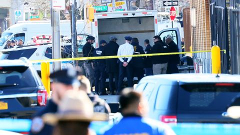 NYPD en Red Hook, Brooklyn.