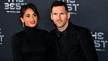 Antonela Roccuzzo estuvo junto a Messi en los premios The Best. / Foto: Getty Images.