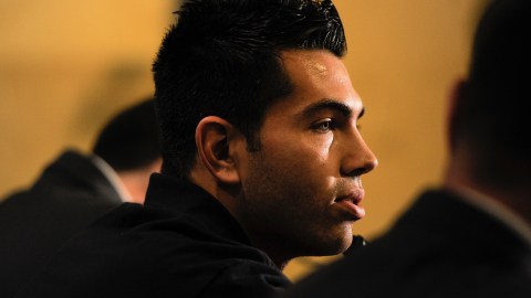 El venezolano Miku Fedor se fracturó el rostro en su partido de debut con el Intercity.