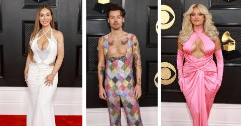 Chiquis Rivera, Harry Styles y Bebe Raxha en los Grammy 2023.